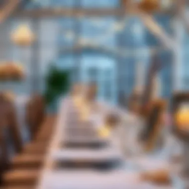 Thematic Table Settings for Weddings Chic table settings with thematic decorations