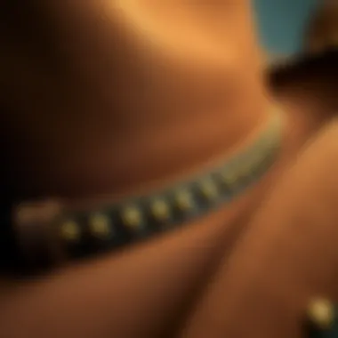 Artistry and Craftsmanship in Felt Cowboy Hats Close-up of the intricate craftsmanship of felt material