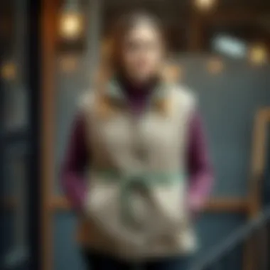 Eco-friendly fleece vest made from sustainable materials