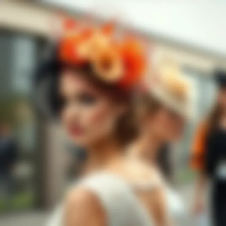 A side-by-side comparison of various fascinator styles