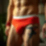 Playful design of gag gift underwear showcasing humor