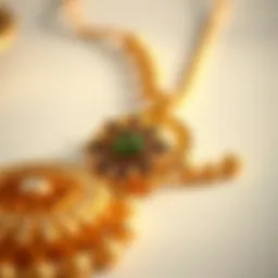 A close-up view of Goldenthread jewelry showcasing intricate designs