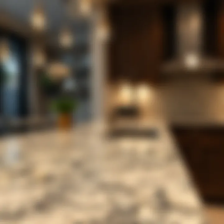 Countertop Transformation with Granite Contact Paper Granite contact paper applied on a countertop, demonstrating transformation