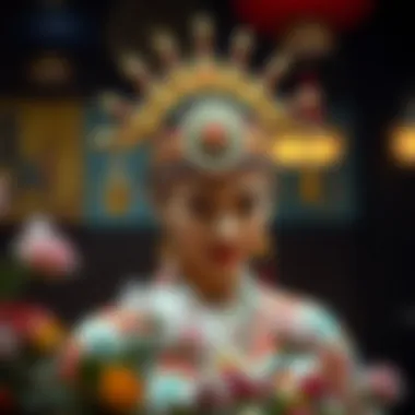 Heritage-Inspired Cultural Wedding Headpiece A cultural headpiece representing heritage and tradition.