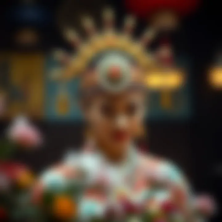 Heritage-Inspired Cultural Wedding Headpiece A cultural headpiece representing heritage and tradition.