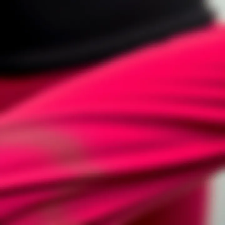 Close-up of fabric texture used in hue leggings