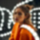 Artistic Composition of Ring Fill Lights Artistic composition showcasing ring fill lights in a fashion studio