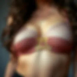 Close-up of invisible lift-up tape bra showcasing its unique design and function