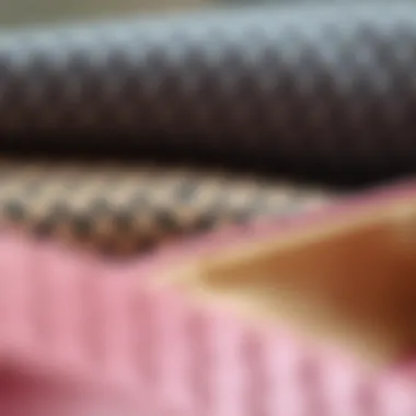 Quality Materials for Comfort and Style Close-up of materials used in ladies flats.