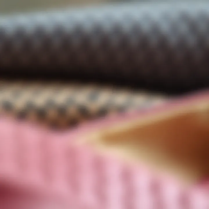 Quality Materials for Comfort and Style Close-up of materials used in ladies flats.