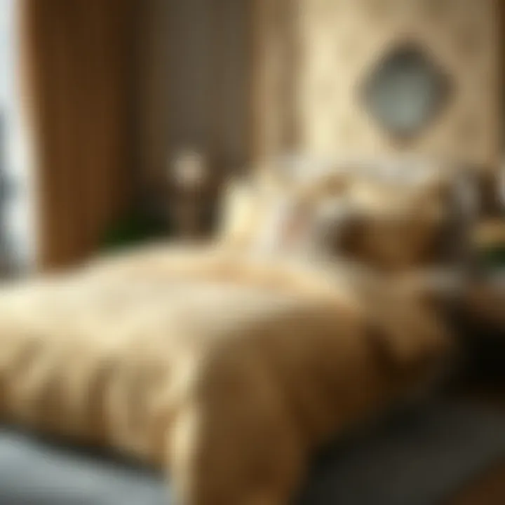 The Elegance of Luxury Jacquard Bedding Luxurious jacquard bedding set displayed elegantly on a plush bed