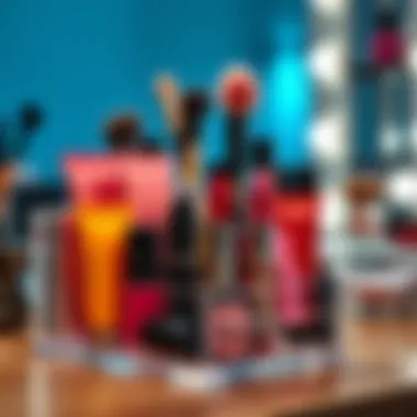 0m When you hang these units on a wall, it becomes a fun backdrop for your beauty collection. The key characteristic here is visibility. Products are displayed prominently, making it easier to grab what you need quickly. A stylish, decorative wall shelf can also serve as an artistic statement, showcasing colors and brands that reflect personal taste.
One unique advantage of wall-mounted shelves is their ability to make the most out of tight spaces. They can be installed above desks or vanities without taking up floor area, perfect for smaller homes or apartments. However, you’ll need to factor in wall strength and material—if it’s not drilled properly, the whole setup could come crashing down, turning the beauty display into a disaster.
Design Considerations
When choosing wall-mounted shelves, design considerations aren't to be neglected. The aesthetics of your choice should blend seamlessly into your existing decor. This means you might need to take a step back and think about the color palette, style, and materials in your room. A minimalist shelf could look stunning in a modern setting, while ornate wooden shelves may fit perfectly in a bohemian space.
The height at which you mount these shelves is crucial too. If they’re too high, you might find yourself tip-toeing just to access a favorite lip gloss, making them less practical. On the flip side, too low, and they may interfere with movement in your space. It’s a balancing act, but getting it right enhances usability and looks great.
Freestanding Units
Capacity
Freestanding units offer fantastic capacity—they can house a plethora of products without the worry of weight limits you might encounter with wall-mounted options. You can stack them, dedicate sections to certain products, and generally let your creativity shine through with how you organize your makeup. These units come in various sizes, which allows them to fit tidily into different spaces—from tiny bathroom corners to spacious dressing rooms.
Moreover, the adaptable nature of these units is a standout trait. If you acquire new products, or your needs change, they're easy to rearrange or expand upon, compared to their mounted cousins. There’s a comfort in knowing that you won’t have to commit to a permanent fixture if your beauty routine evolves.
![Stylish Acrylic Makeup Organizer Stylish acrylic makeup organizer displaying various cosmetics