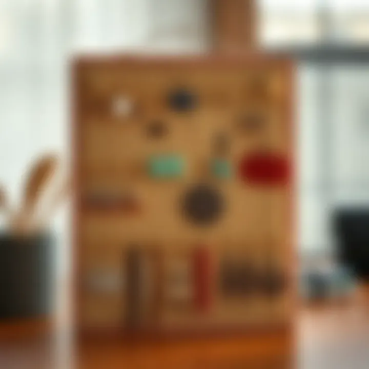 Creative DIY Earring Organizer Creative DIY earring organizer made from household items