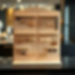 Elegant earring display stand showcasing various styles of earrings