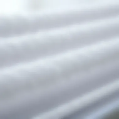 Close-up of microfiber material showcasing its dust-attracting properties