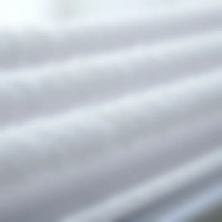 Close-up of microfiber material showcasing its dust-attracting properties