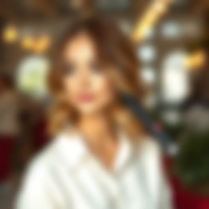 Creative use of a mini curler achieving stylish waves