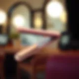 Sleek Mini Hair Straightener Design Compact design of a mini hair straightener showcasing its sleek profile