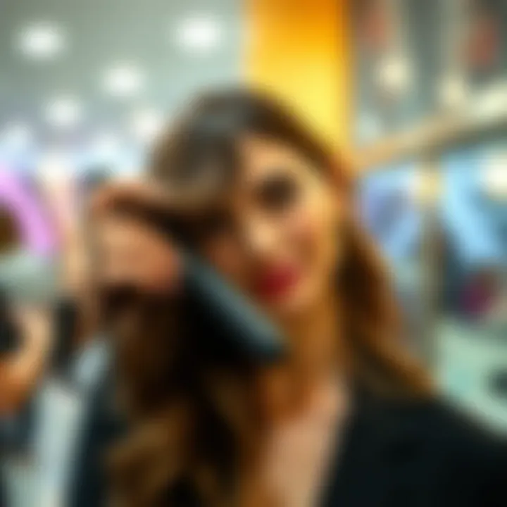 Showcasing the portability of mini stylers for on-the-go styling