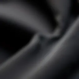 Detailed view of neoprene fabric showcasing its unique texture and flexibility