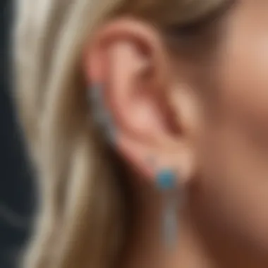 Trendy Collection of Nickel-Free Cartilage Earrings A variety of trendy nickel-free cartilage earrings arranged artistically