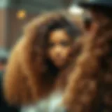 Showcase of various types of one piece curly hair extensions