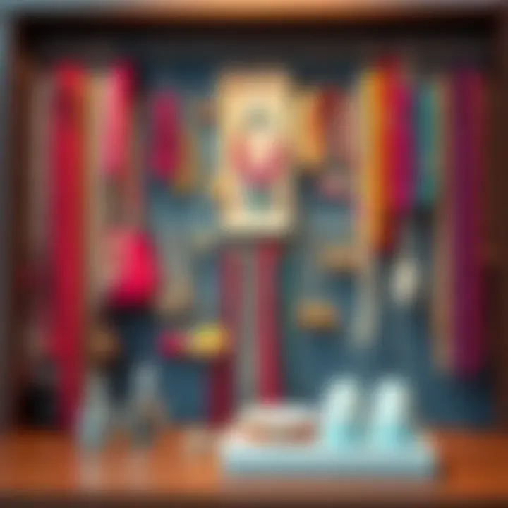 Vibrant Jewelry Organization for Personal Style Colorful jewelry organizer display