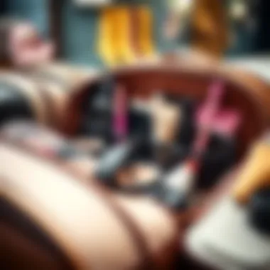 Organization in Travel Bags Organized travel bags with designated compartments