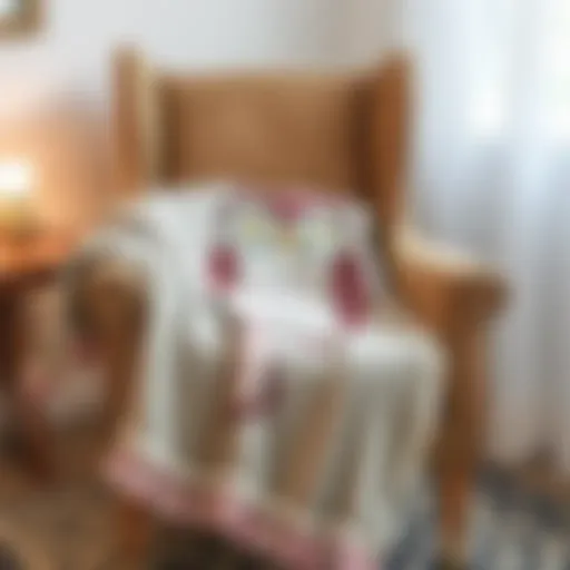 Cozy Owl Throw Blanket on Chair A cozy owl throw blanket draped over a stylish chair