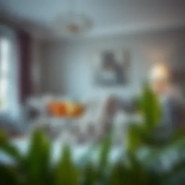 Owl Throw Blanket in Living Room Setting A serene living room featuring an owl throw blanket accenting the decor