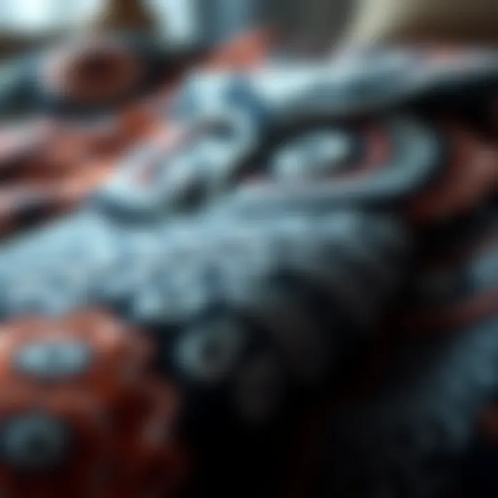 Intricate Patterns on Owl Throw Blanket Detailed view of the intricate patterns on an owl throw blanket