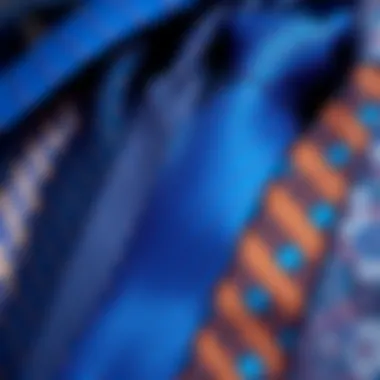 Diverse Patterns in Peacock Blue Ties Collection of peacock blue ties with different patterns