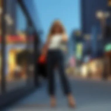 A stylish outfit showcasing petite capri pants paired with a chic top