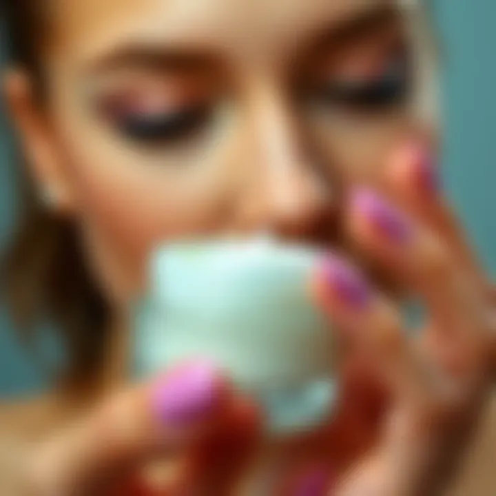 Demonstrating the effectiveness of a balm makeup remover