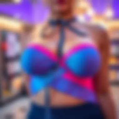 Vibrant Plus Size Breast Lift Tape Elegant display of plus size breast lift tape with vibrant colors