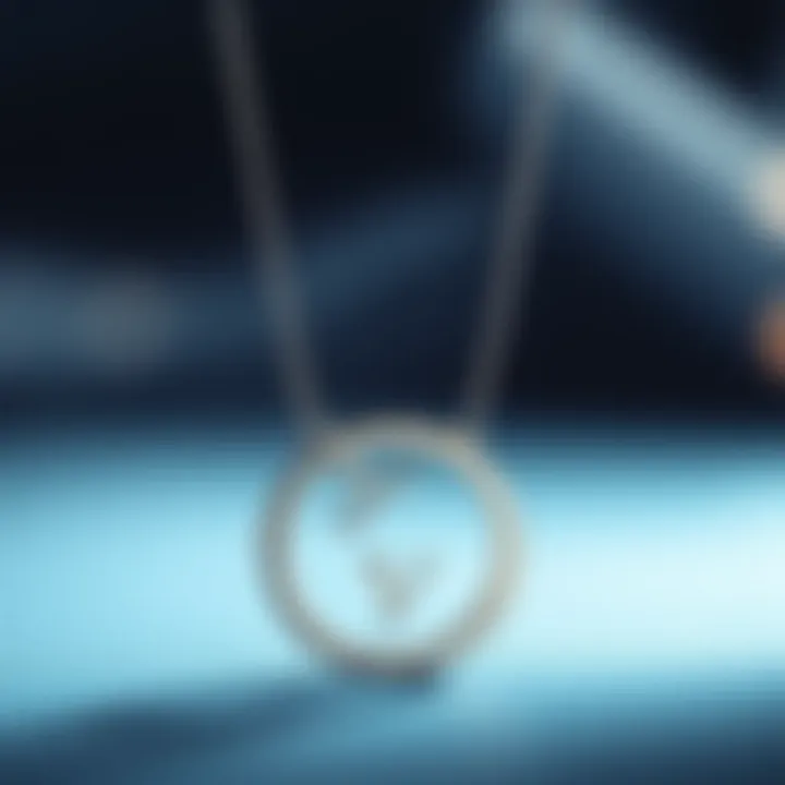 A beautifully personalized promise necklace with engraved initials