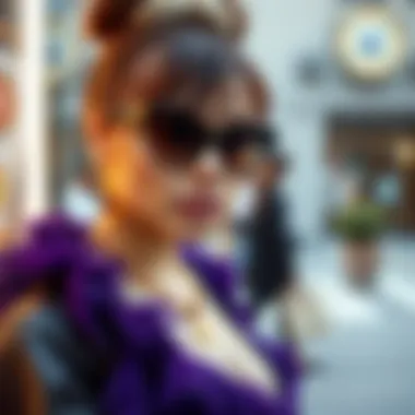 Modern Applications of Purple Fringe Trim Contemporary styling with purple fringe trim accents