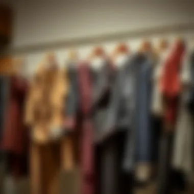 Thoughtful Approach to Fashion Choices A thoughtful wardrobe showcasing responsible fashion practices