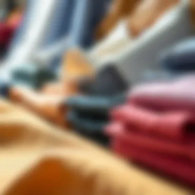 Fabrics for Rolled Collar Shirts Variety of fabric choices for rolled collar shirts displayed