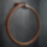 Elegant rust-proof shower ring design