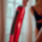 A close-up view of a bikini trimmer with sensitive skin features