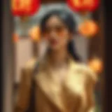 Stylish Shen Clothing Ensemble Elegant Shen clothing ensemble highlighting style and fabric quality