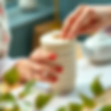 Care Instructions for Longevity A person gently cleaning a silicone tea cup cover, emphasizing easy maintenance
