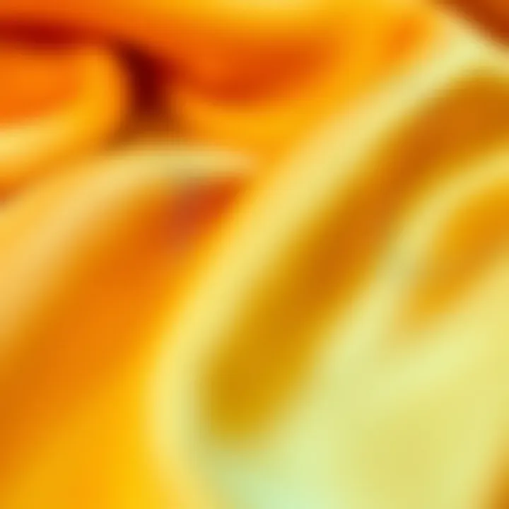 Close-up of silk fabric showcasing its texture and quality