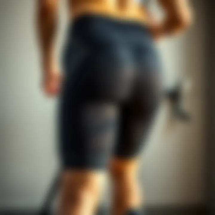 Cutting-Edge Padding Technology Close-up of advanced padding technology in cycling shorts