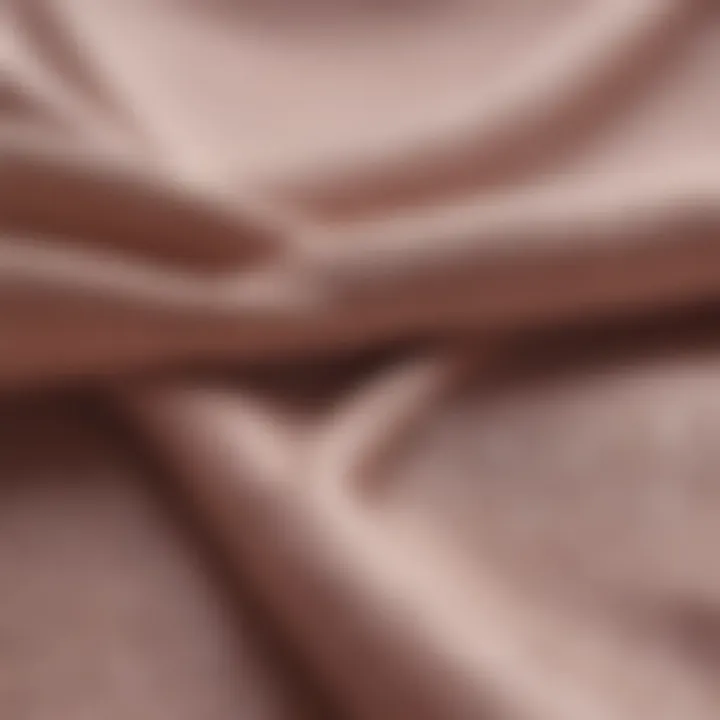 Close-up of fabric texture and support features