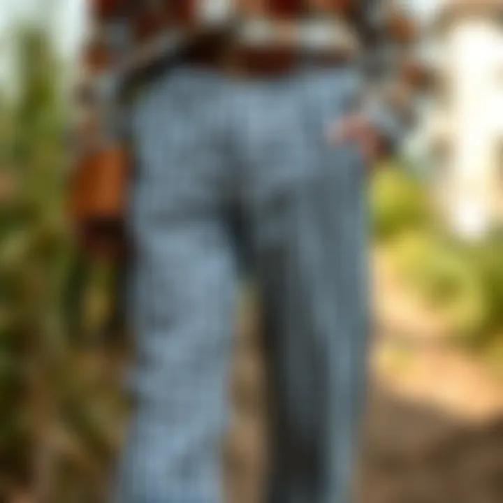 Sustainable Materials for Gingham Work Pants Eco-friendly materials used in the production of gingham work pants