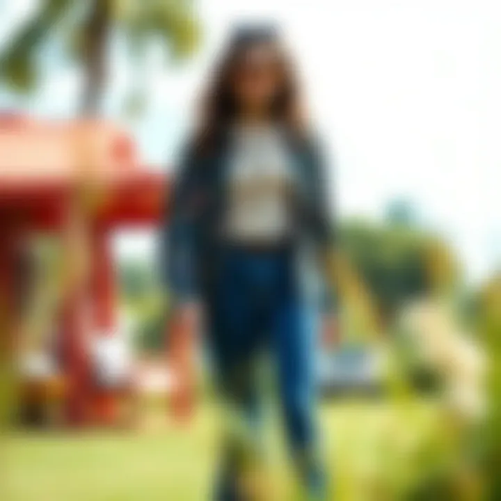 Modern Outfit Inspired by 70's Hippie Aesthetic A modern outfit inspired by the 70's hippie aesthetic, styled creatively