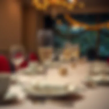 Dining in Style: Glitter Forks as Statement Pieces A beautifully set dining table featuring glitter forks as a statement piece