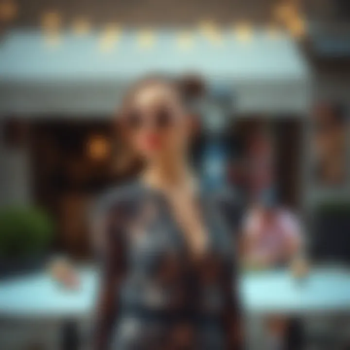 Chic Styling with a Lace Dress A stylish lace dress paired with modern accessories for a chic look